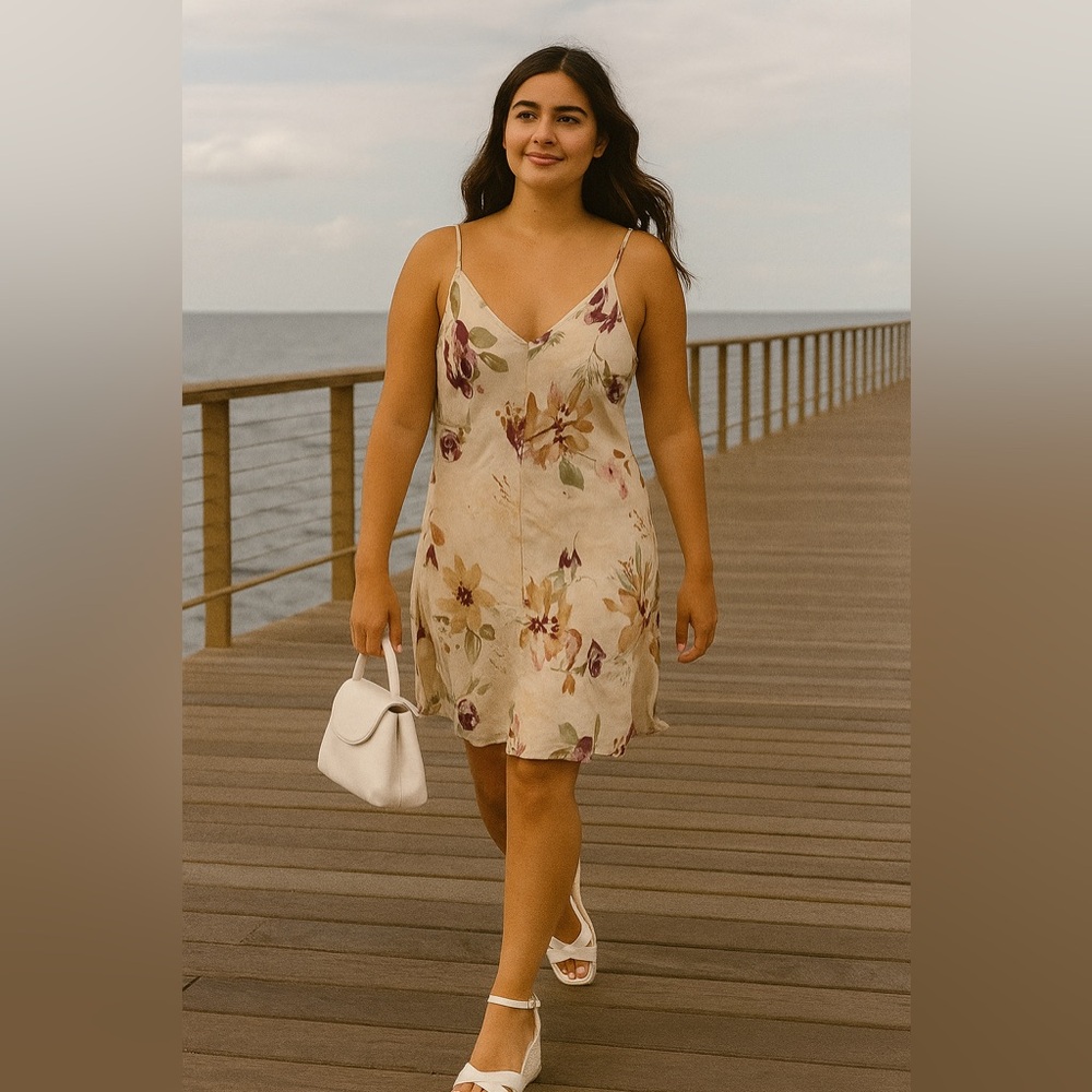 La Vie En Rose vintage silk slip dress